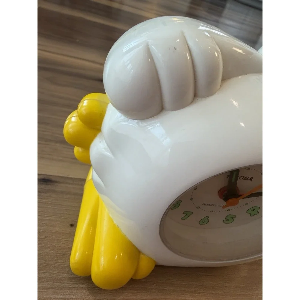 Vintage Toyoba Chicken Alarm Clock Light Up Flashing Eyes Novelty Kitchen